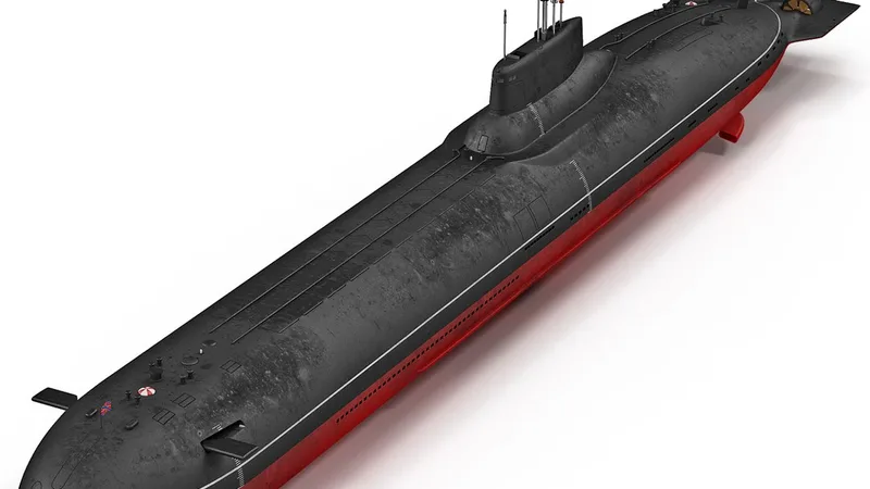 Typhoon Class Submarine 3D model preview