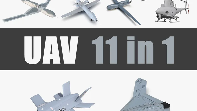 UAV Collection 4 3D model preview