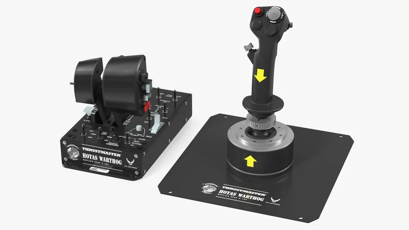 UAV Ground Control Station Thrustmaster Joysticks 3D model preview