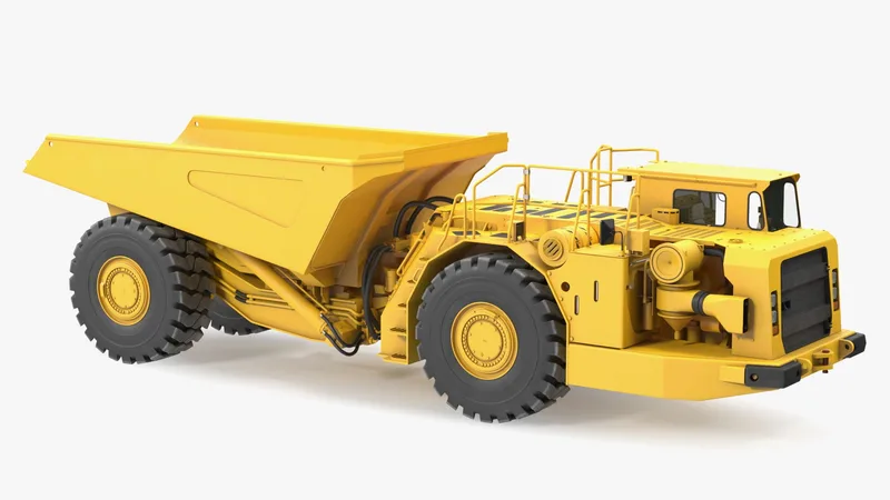 Underground Mining Truck 3D model preview