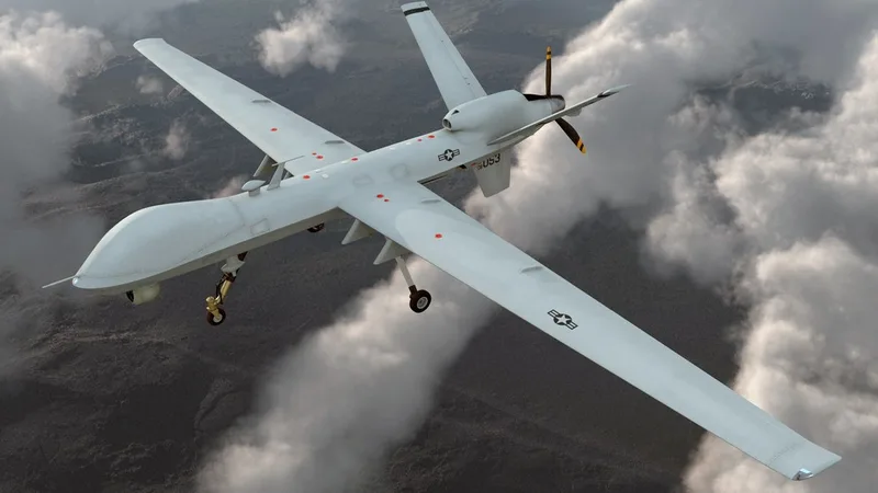 Unmanned Combat Air Vehicle MQ 9 Reaper UAV 3D model preview