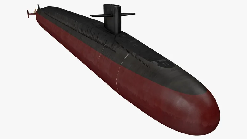 US Nuclear Submarine Ohio Class 3D model preview
