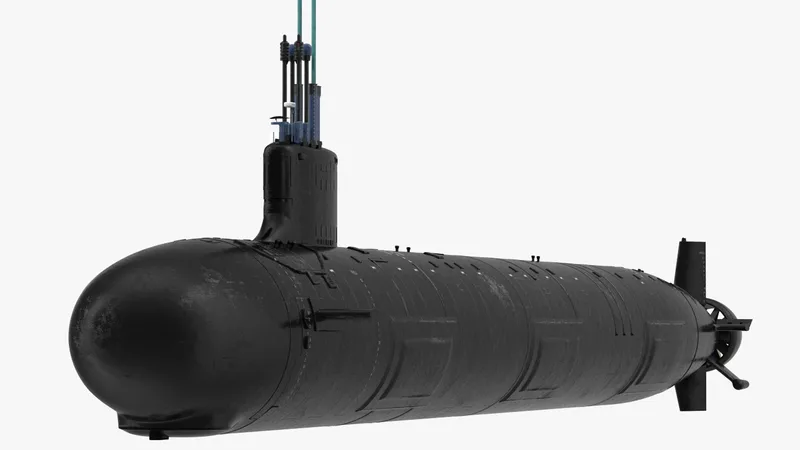 US Submarine Virginia SSN-774 3D model preview