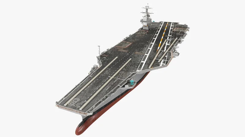 USS Gerald Ford CVN 78 3D model preview