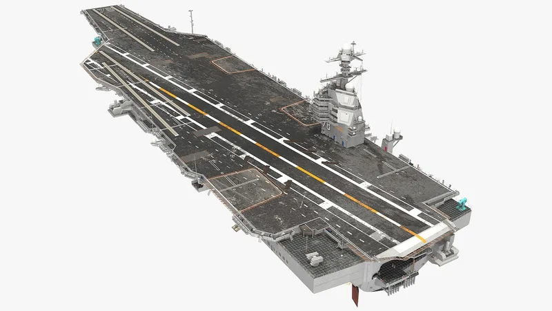 USS Gerald Ford CVN 78 Rigged 3D model preview
