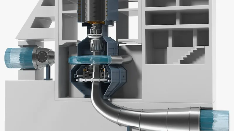 Variable Speed Pumped Storage Power Plant 3D model preview