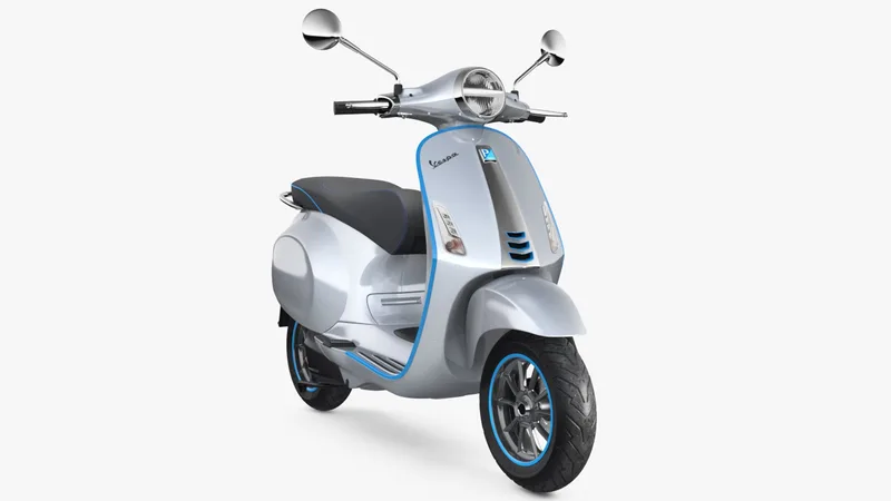 Vespa Elettrica 2019 Scooter 3D model preview