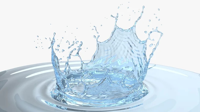 Water Crown Splash 3D model preview