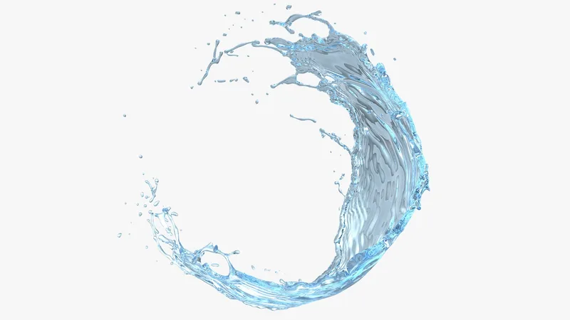Water Splash in Air 3D model preview