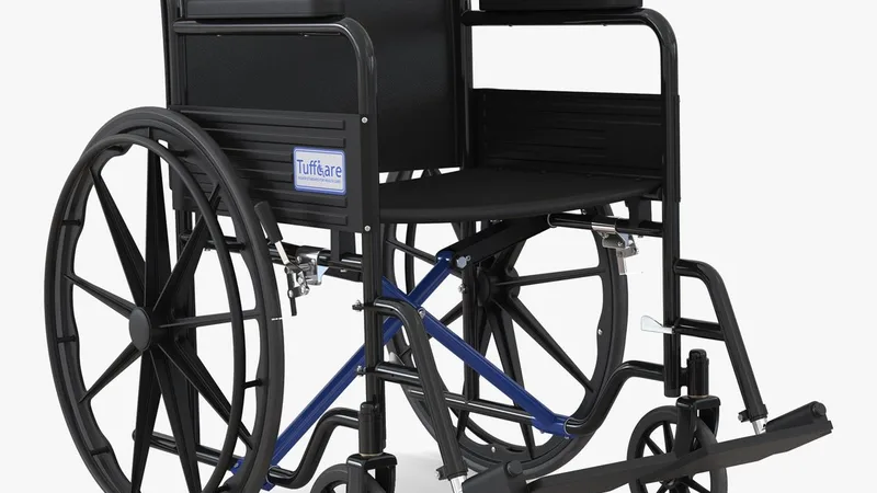 Wheelchair 3D model preview